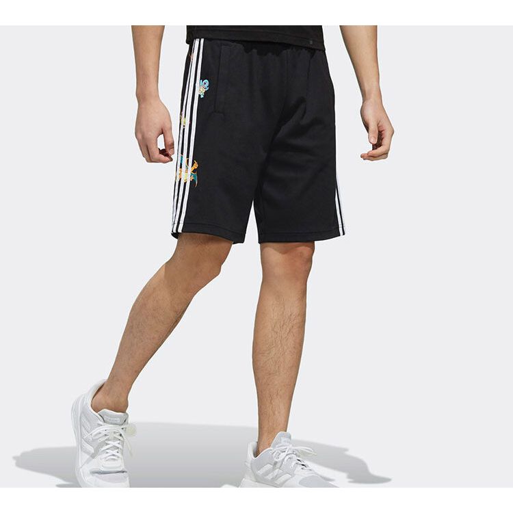 Adidas Neo Side Stripe Sport Shorts Men Bottoms Black FM0322