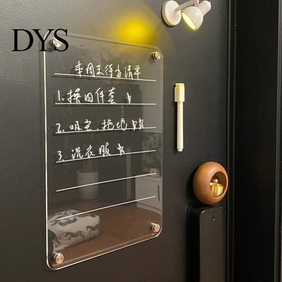 Magnetic Reminder Board Refrigerator Calendar Fridge Transparent Reusable Acrylic Family Planner Erase Household Organizer Whiteboard Multi-functional