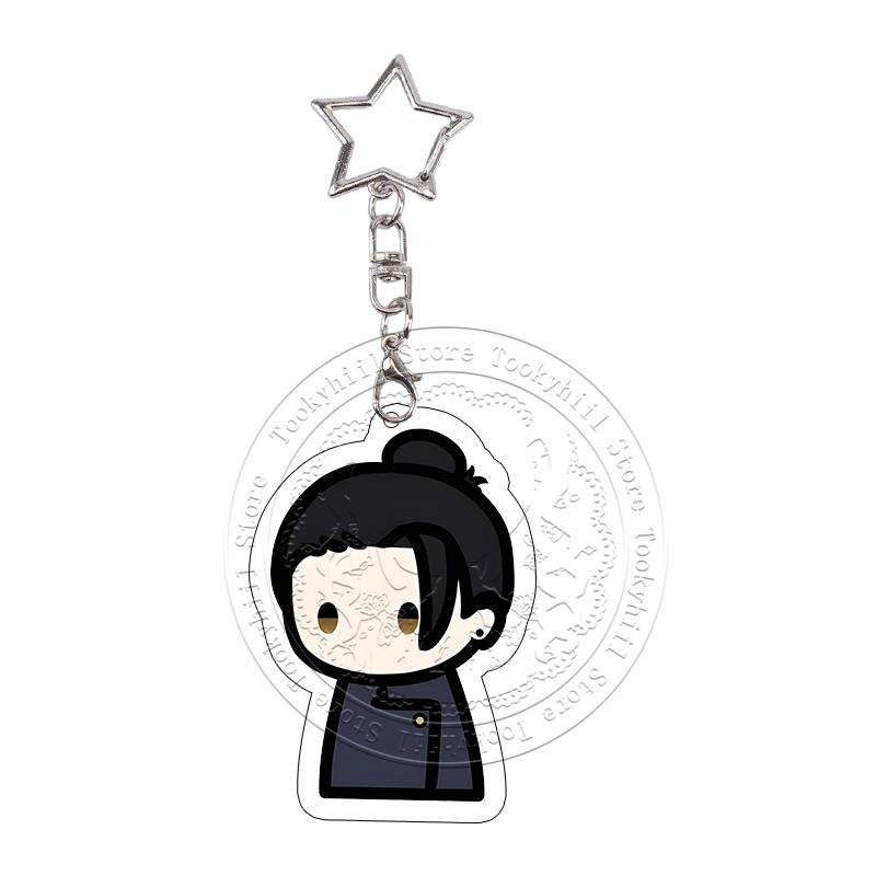 Jujutsu Kaisen Gojo Satoru Acrylic Keychain Exquisite Student Megumi Keyring Bag Decor Pendant Keyring Yuji Birthday Gift