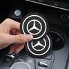 For MERCEDES BENZ AMG W203 W205 W206 W166 X253 C180 X205 PVC Car Coasters Water Cup Slots Non-Slip Mat Water Cup Pad Accessories OX9