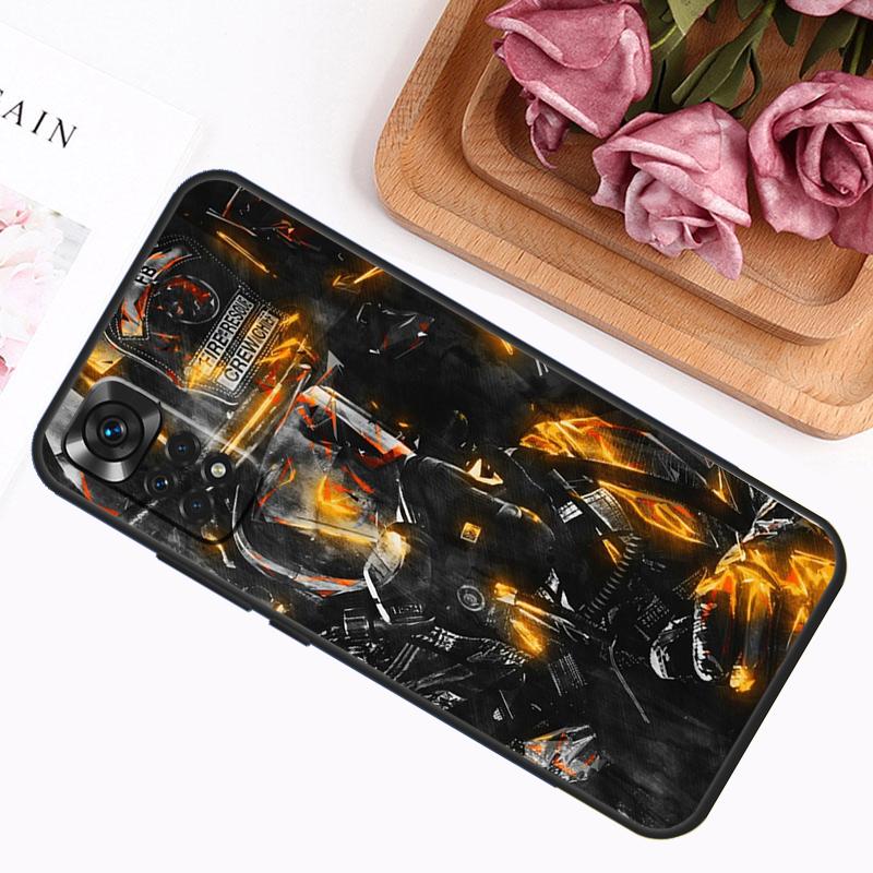 Firefighter Fire Love Case For Xiaomi Redmi Note 13 Pro 14 12 11 9 10 9S 10S 11S 12S Redmi 12C 13C 14C 10C Cover