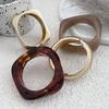 SHIXIN Trendy Irregular Resin Acrylic Wide Bangle Bracelet for Women Punk Metal Geometry Spring Open Bangle Personalized Jewelry