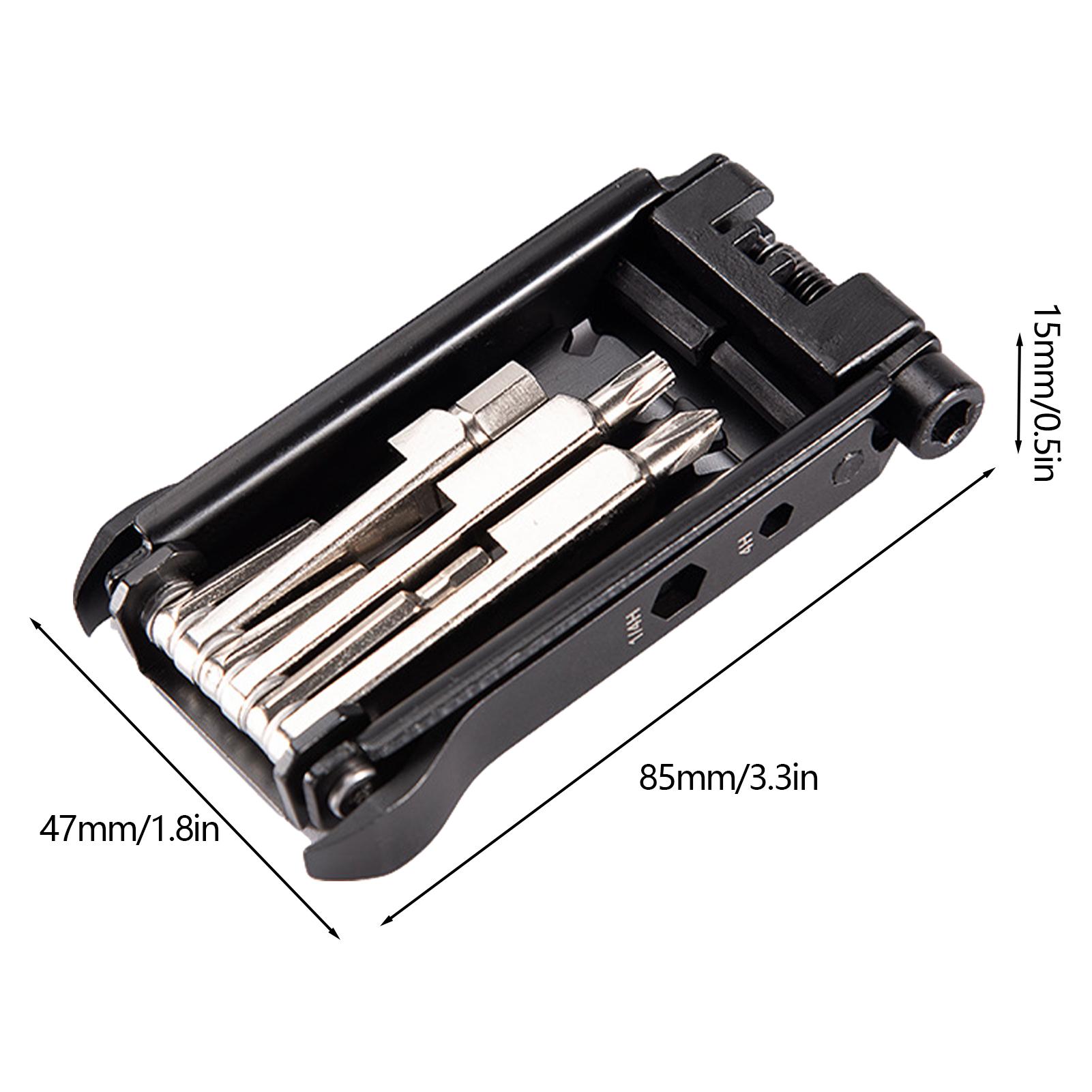 

23 In 1 Bike Repair Tool Portable Bicycle Multi Tool Cycling Bike Tire Levers Hex Spoke Wrench Screwdriver Socket Hex Allen Key чорний