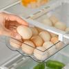 Pull-out Transparent Egg Storage Container Tray Dispenser Refrigerator Cupboard Drawer Reusable Organizer Vegetable