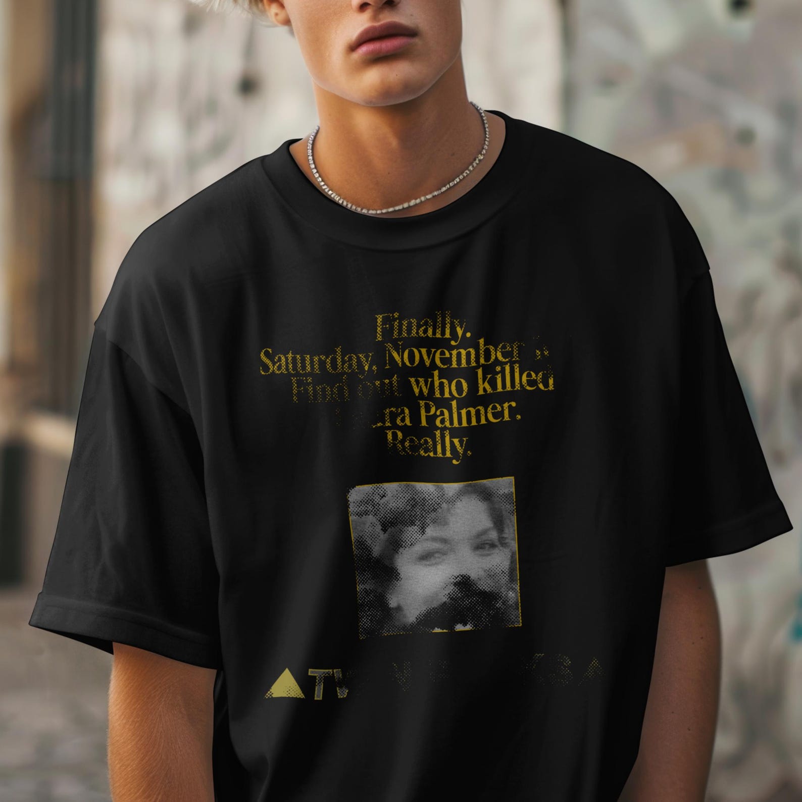 Twin Peaks Laura Palmer Shirt Who Killed Laura Palmer Retro 90s TV Graphic Tee XL