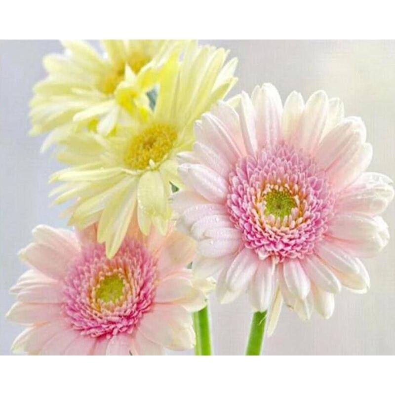 

Алмазная картина, рукоделие, искусство, 5D Алмазная мозаика на холсте, безрамная картина с цветами, домашний декор, хобби для детей Full Round 40x50CM