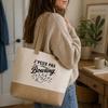 Sac J’peux pas j’ai Bowling J'peux pas minimaliste | Cabas en Coton avec Fond Jute 18 L 48 × 37 × 13 cm | Marché Shopping Plage