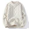 Autumn and winter new casual crew neck sweater base knitted sweater large size loose sweater