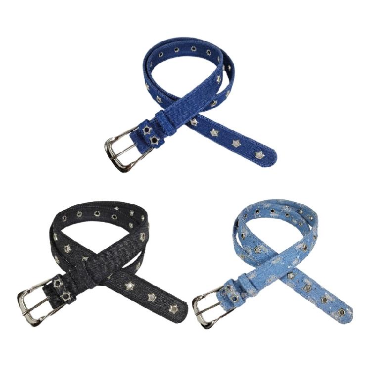 Vintage Punk Star Belt Eye-catching Decorative Pants Waist Chain Fashion Women Jeans Waistband Adjustable Waist Belt