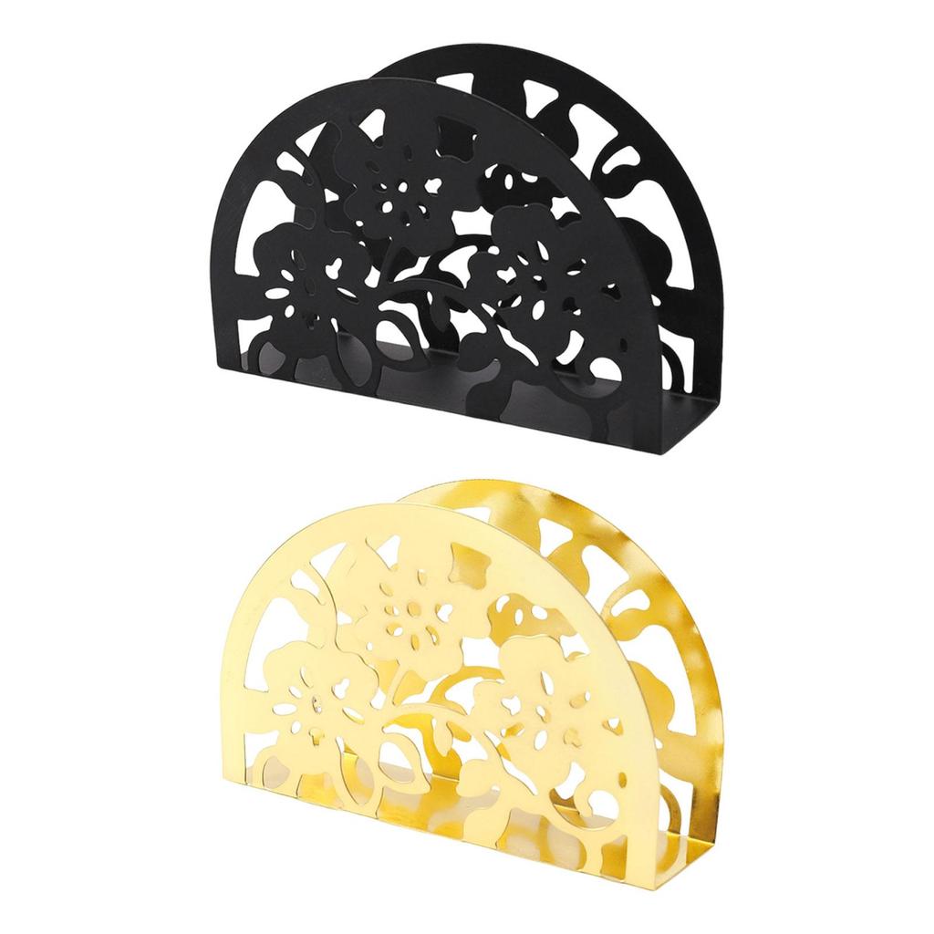 Modern Hollow out Napkin Holder Paper Tissue Dispenser for Coffee Shop Kitchen Hotel Countertop Decorative Holiday Gift
