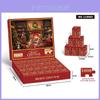 Calendario de Adviento Puzzle de Navidad 24 Piezas Papel Niños y Adultos Cuenta Atrás para las Vacaciones