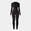 European-Style One-Piece Sport Jumpsuit for Women with Zipper, Stand Collar, Long Sleeves, Thumb Holes, Hip Lifting, and Tummy Control