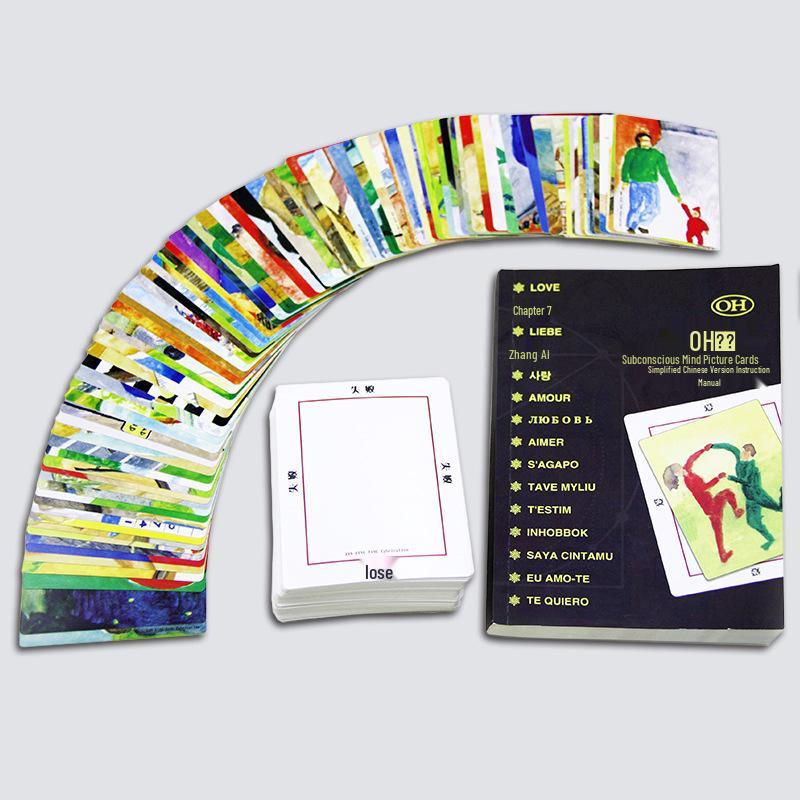 Unterbewusste Karte-Oh! Kartenlehre Kurs: Geistheilungs- & Projektionsspiel mit 14-teiligem Buchset