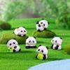 Pandas Figurines Mini Pandas Decors Waterproof Toy Playsets Miniature Doll Garden Figurines Cake Toppers Parties Favor