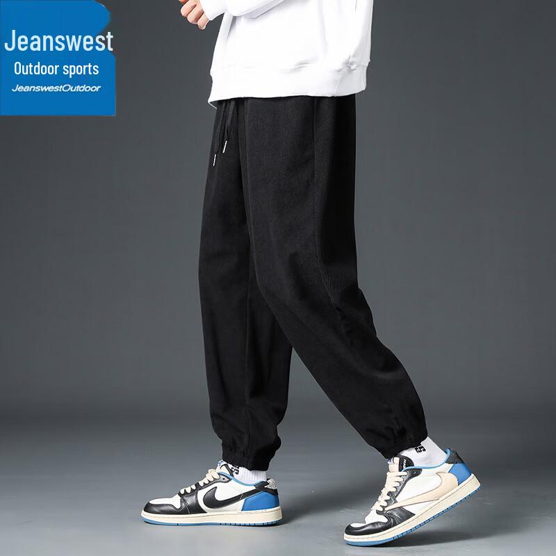 Jeanswest Men's Loose Fit Corduroy Outdoor Jogger Pants