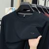 Autumn Crew Neck Hoodie Fashion Casual Middle-Aged & Young Long Sleeve T-Shirt