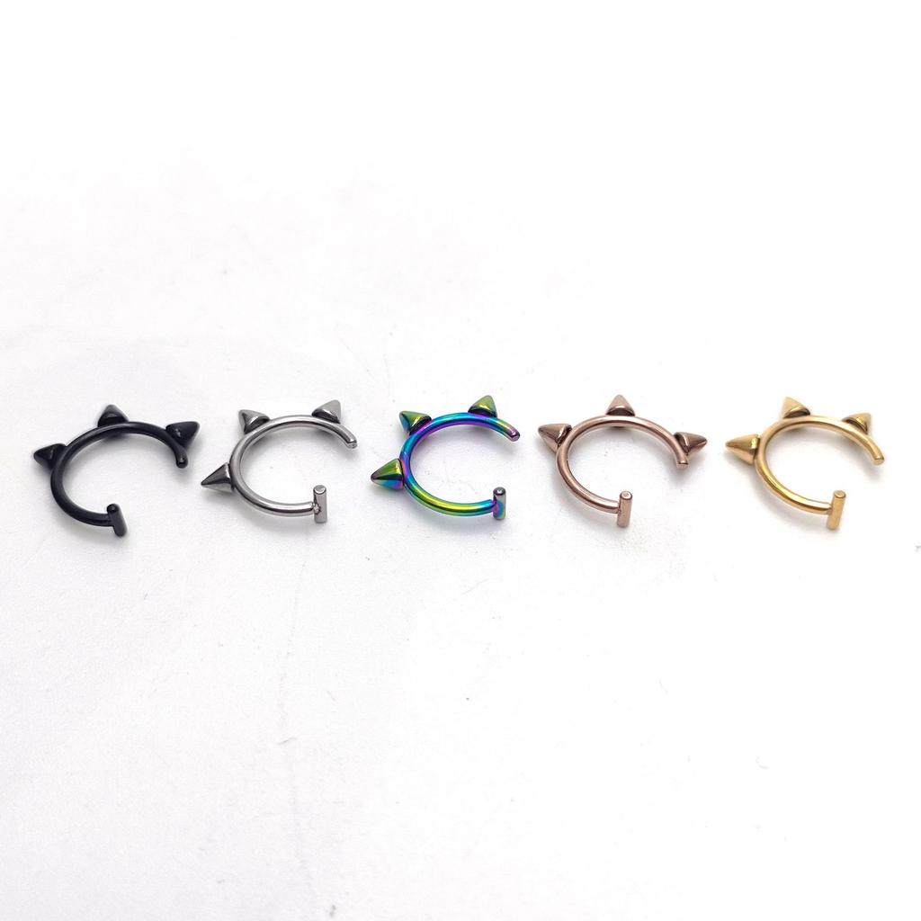 Trendy No-Punch Fake Lip Ring Clip - Hole-Free Piercing Jewelry