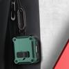 For AirPods 4 Case TPU+PC Protector Bluetooth-compatible Earbuds Cover with Carabiner