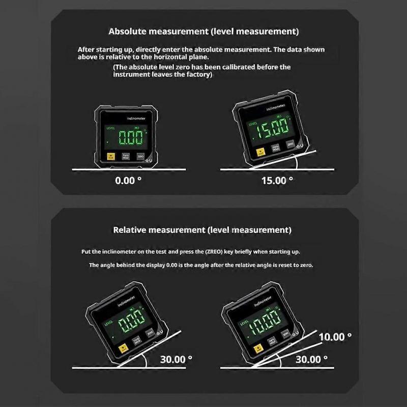 Electronic Angle Ruler, Mini Electronic Digital Inclinometer with Laser Hot