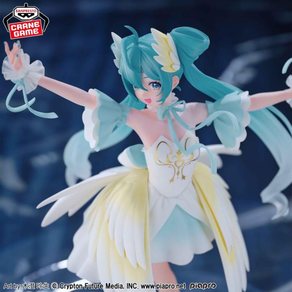 BANPRESTO Hatsune Miku Evolve Classical Tuning Swan Lake 21cm BP89921P Multicolor Collectible Figure Perfect for Anime Fans