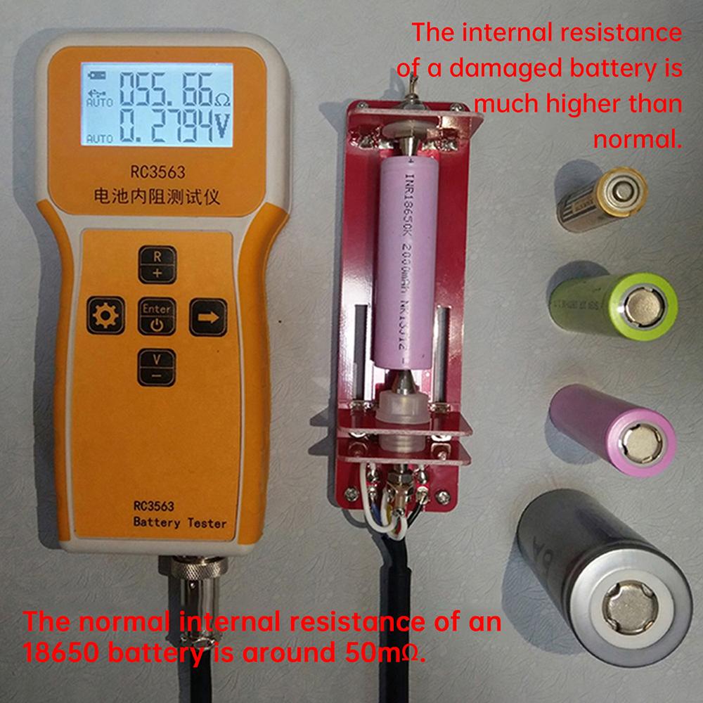 RC3563 18650 Battery Internal Resistance Tester High-Precision True Four-Wire AC Lithium Iron Phosphate Type-C Battery Tester