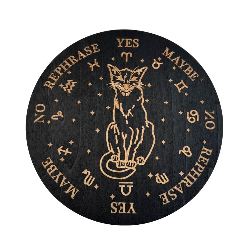 Sun Moon Array Pendulum Plate Crystal Energy Boards Engraving Pattern Decor