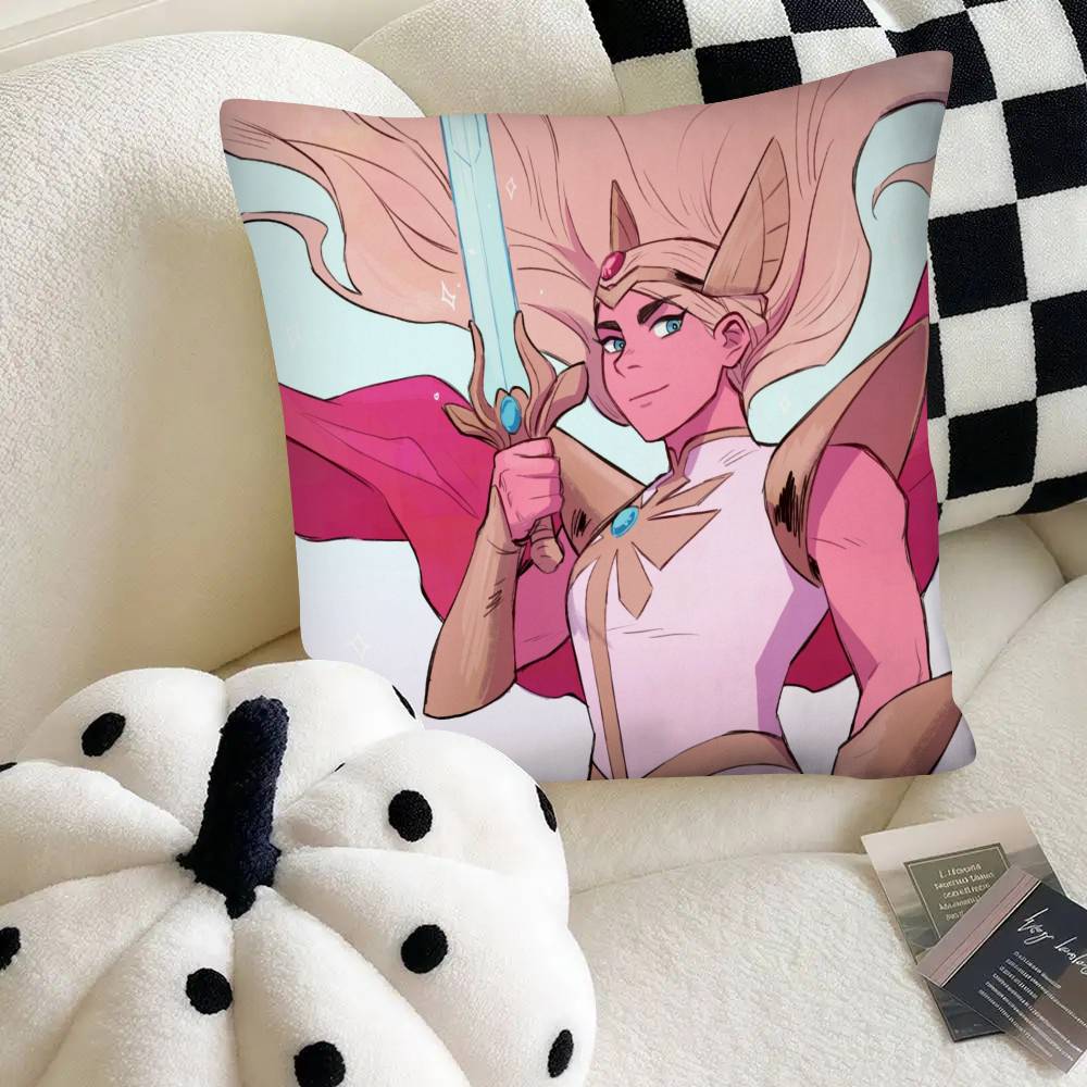 SheRa And The Princesses Of Power Pillow Case Fashion Square Pillowcase Bedroom Sofa Room Ins Decoration Leisure