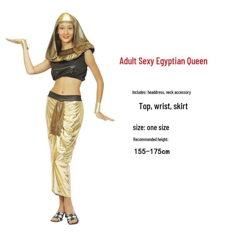 Ancient Egyptian Pharaoh & Queen Costume for Adults: Male & Female Nile River Attire for Halloween