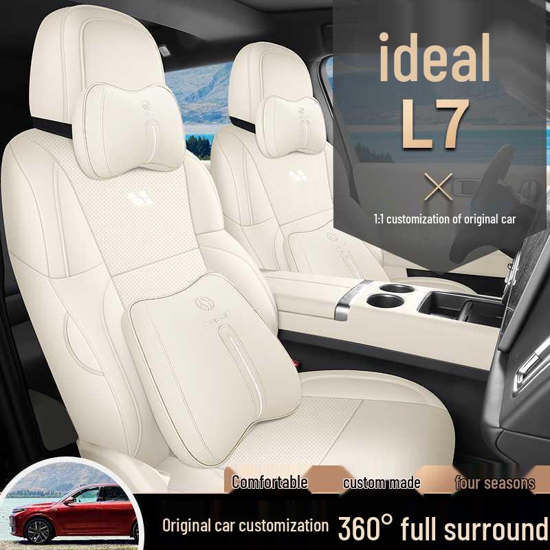 Ideal L7 Perforated Leather-Style Car Seat Cover, Breathable & All-Season, Full Coverage Cushion