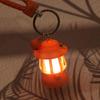 Waterproof Retro Lantern Pendant Orange Strap Vintage Lantern Keychain Pendant Suitable For Explorers And Campers