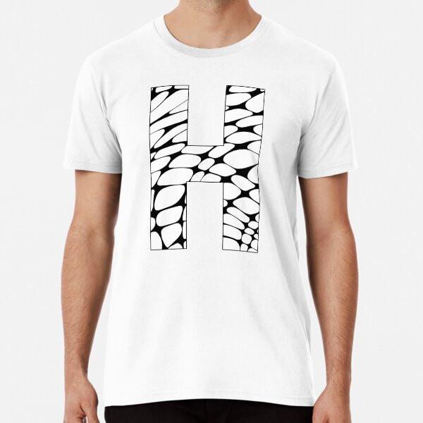 Letter H Pattern S To 5XL Made In the AU/USA T-Shirt