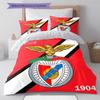 S.L. Set Copripiumino Trapuntato con Logo Benfica Federa Decorazione per la Casa Regalo di Compleanno (1 * copripiumino + 2 * federa, senza nucleo)