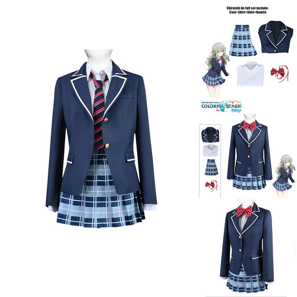 Project Sekai Colorful Stage Feat Cosplay Costume School Uniform Outfit Carnival