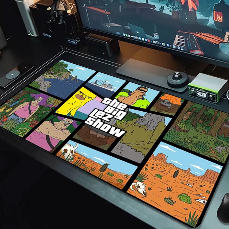 The Big Lez Show Large Size Mouse Pad Large Gaming Table Cushion Non-slip Laptop Tablet Big Mousepad XXL Mat Mini PC Playmat With Lock edge
