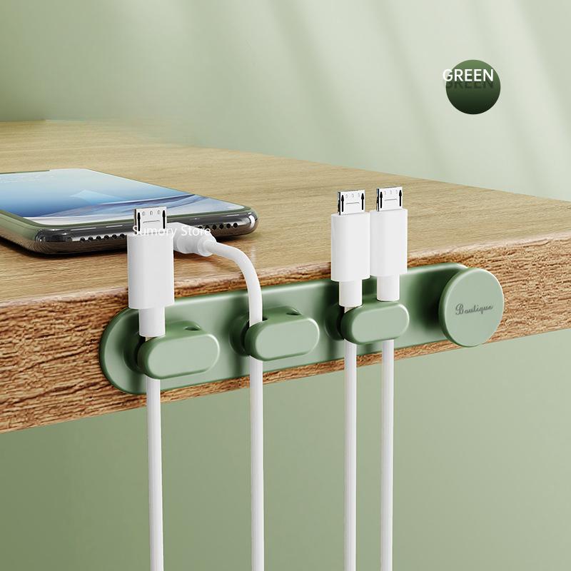 Masaüstü Kenar Kablo Klipsi Kablo Düzenleyici Yönetim Yatağı Masa Yan Tel Tutucu Usb Şarj Kablosu Kelepçe Hattı Sabit Klipler Toka