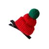 Plush Mini Christmas Hat Hair Clips For Women And Kids Soft Acrylic Festive Headwear Party Hairpieces Hair Accessories