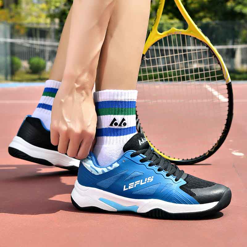 36-46 LEFUS Unisex Sneakers Shock-absorbing Anti-skid Wear-resistant and Breathable Badminton Shoes Professional Training Shoes