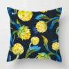 Home Decor Colorful Butterfly  Floral Print Pillow Covers Pattern Cushion Cover Suitable for Sofa Bedroom Car Pillow Cover