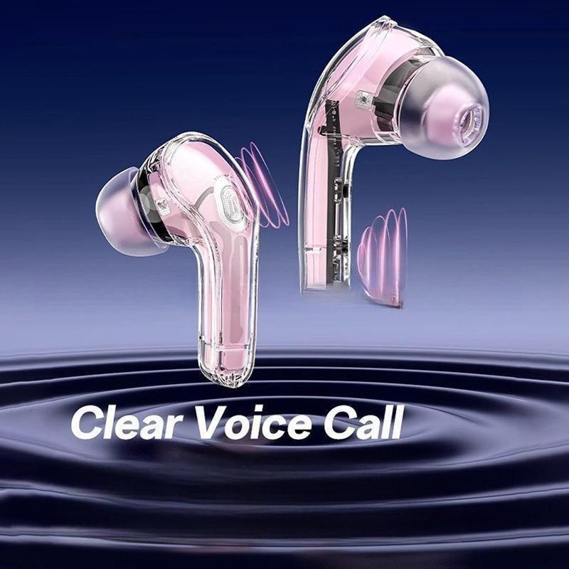 1PACK crystal earphones Air31 transparent wireless bluetooth macaron multi-color e-sports low latency