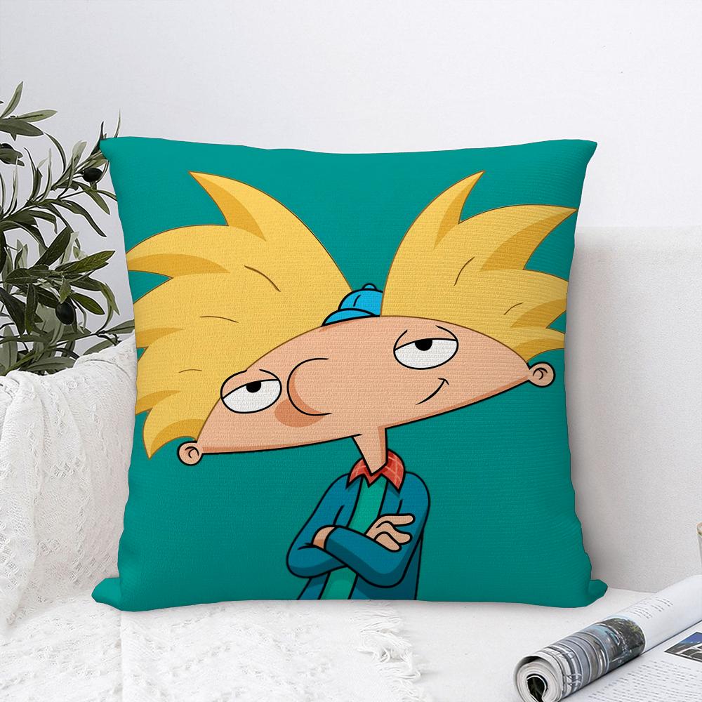 Cartoon Hey A-Arnold Pillow Case Sofa Decorative Home Double-sided Print Plush Square Throw Pillow Covers Cushion Decor Cover