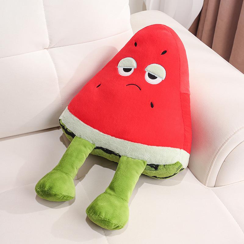 Cute Watermelon Plush Pillow - Home, Car, Sofa, or Dorm Backrest for Women's Comfort