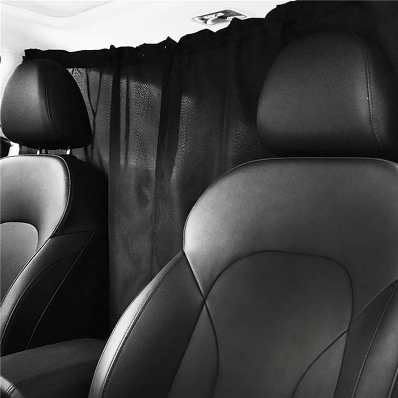 2pcs/Set Car Privacy Curta Sun Shade Black Side Window Divider Curta For SUV Truck Vehicle Sedan Car Accessories