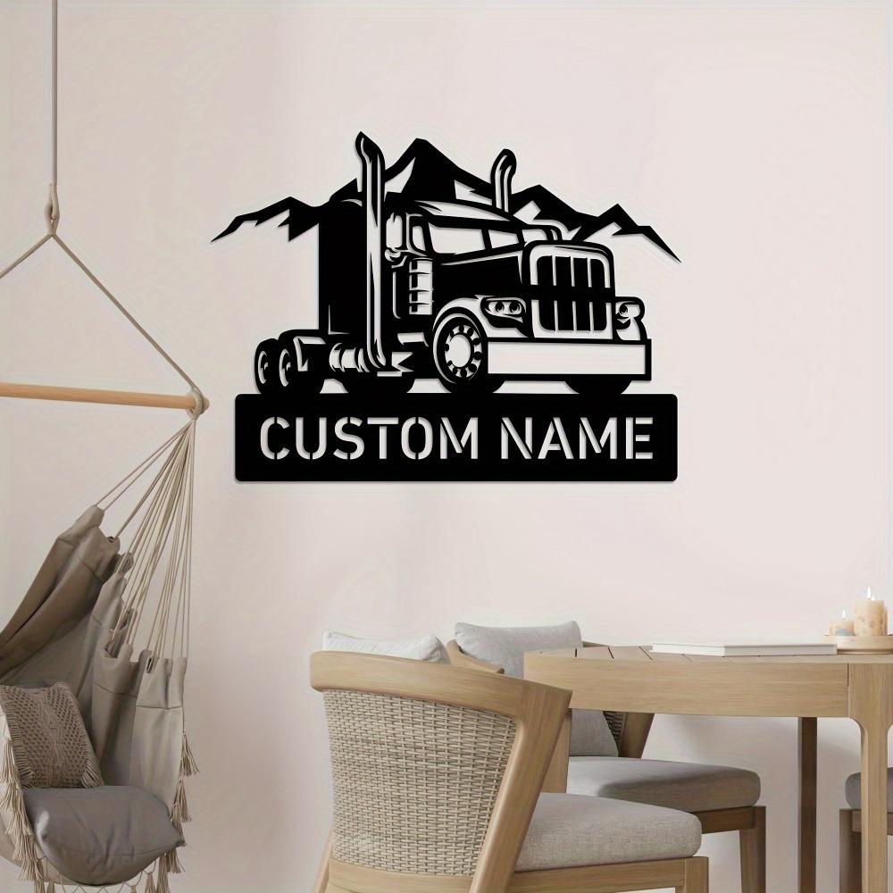 Retro Metal Truck Wall Art Rustic Garage Decor Outdoor Sign Festival Gift Sculpture