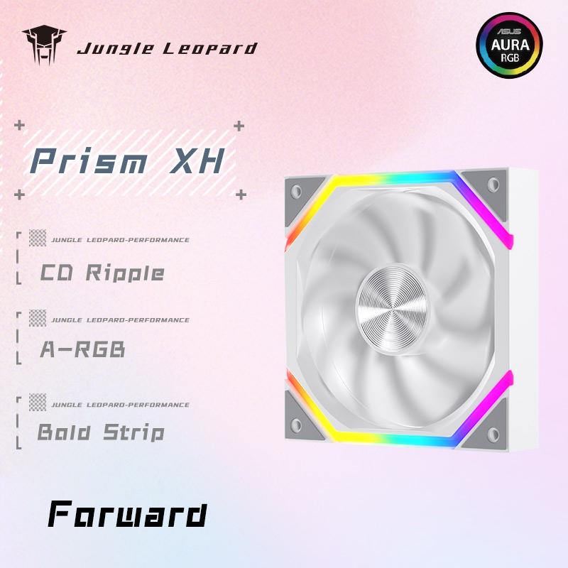 Jungle Leopard Galaxy Prism XH Flowing Running Lights PC Case Fan 120mm  ARGB Cyclic Mirror Light Effect PWM Cooling Fan