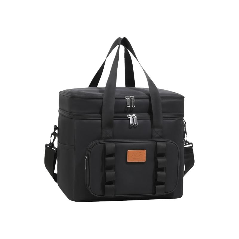 Odolná vodotěsná pikniková termo taška na kempování, plážové výlety, nastavitelný popruh, prostorný chladicí úložný prostor