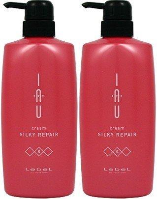 Set of 2 LebeL IAU Silky Repair Cream Treatment 600ml