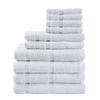 10 Piece Towel Set with Upgraded Softness & Durability, Grey