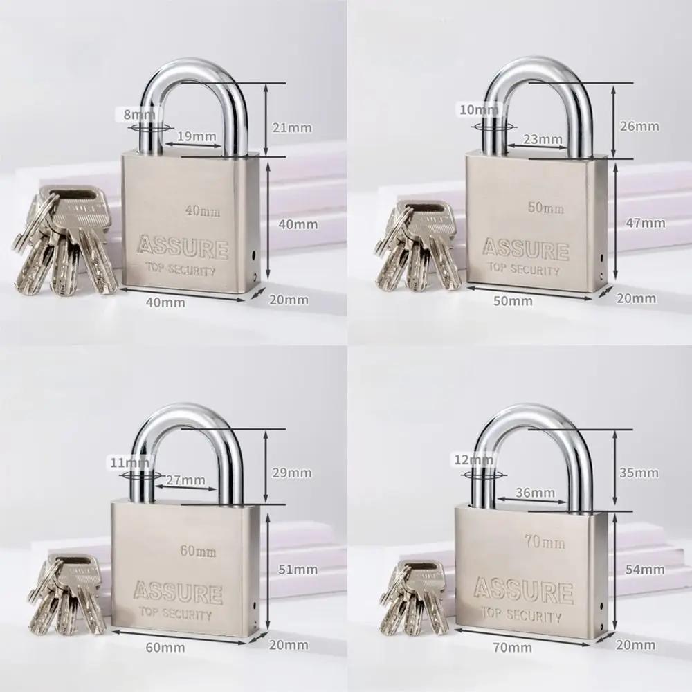 Cadenas pour armoire de dortoir en métal Antivol Anti-levier Conception Lock de sécurité pour valise Avec clés Imperméable