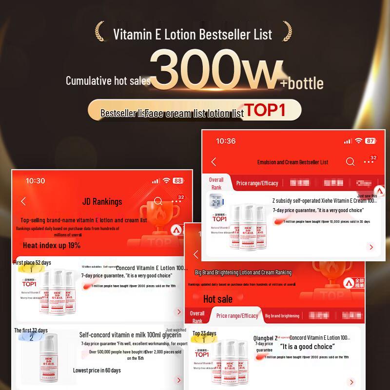 Xiehe Vitamin E Lotion (3 x 100ml)