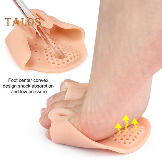 1 Paar Zehenspreizer aus Silikon, orthopädische Ballenzehen-Zehenspreizer, wiederverwendbarer Zehenspreizer zur Fußausrichtung, für Männer und Frauen